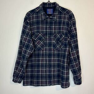 Pendelton Virgin Wool Plaid Button Down XL